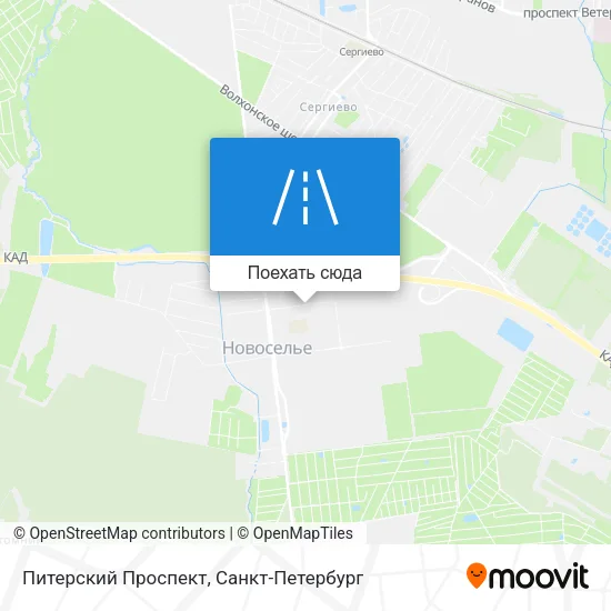 Карта Питерский Проспект