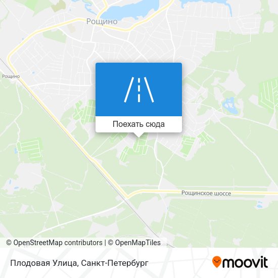 Карта Плодовая Улица