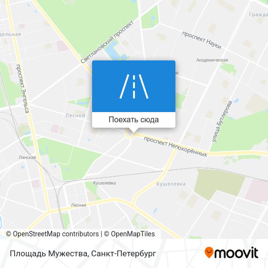 Карта Площадь Мужества