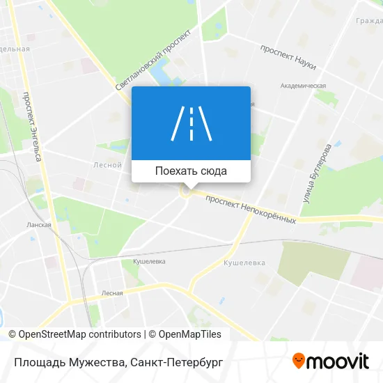 Карта Площадь Мужества