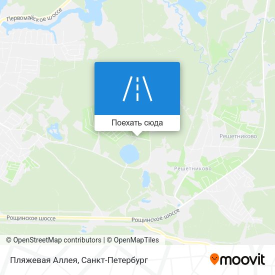 Карта Пляжевая Аллея
