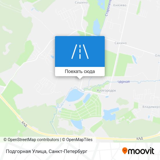 Карта Подгорная Улица