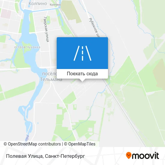 Карта Полевая Улица