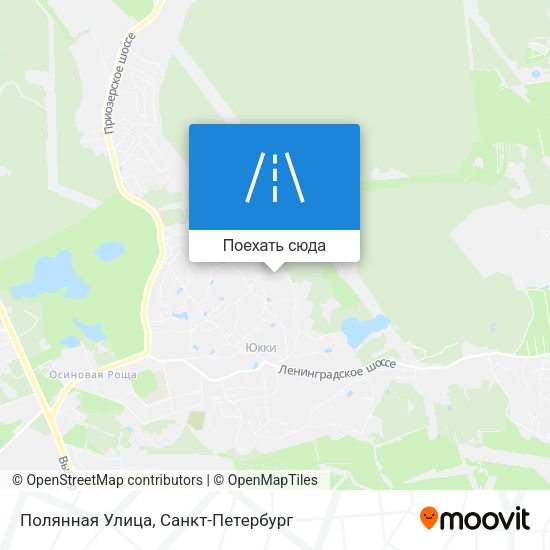 Карта Полянная Улица