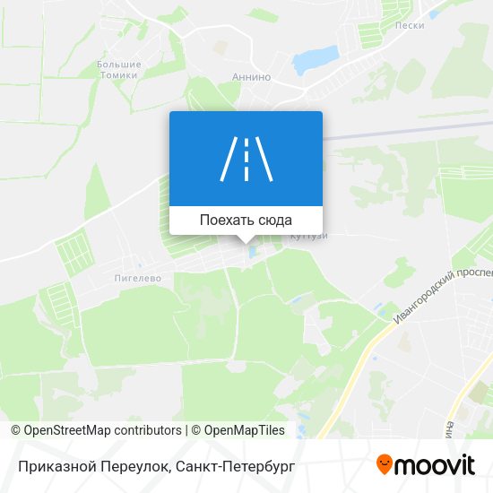 Карта Приказной Переулок