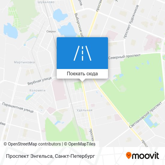 Карта Проспект Энгельса