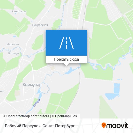 Карта Рабочий Переулок