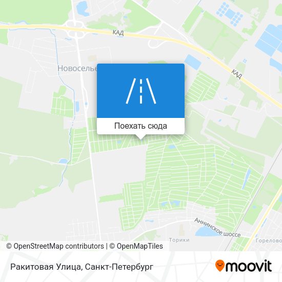 Карта Ракитовая Улица