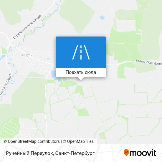 Карта Ручейный Переулок