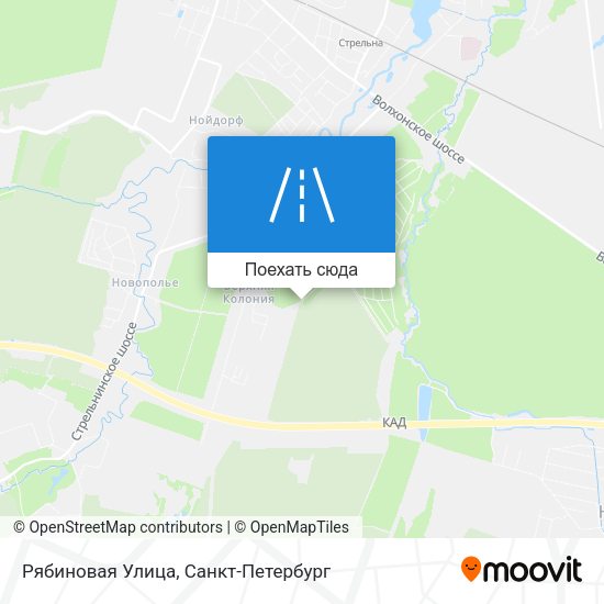 Карта Рябиновая Улица