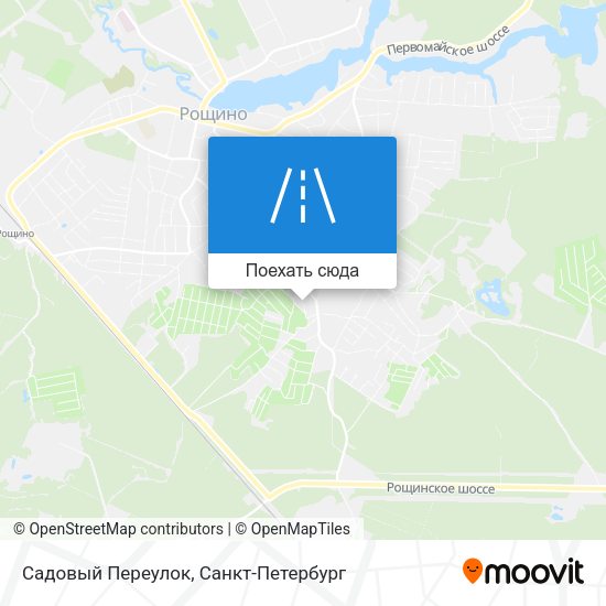 Карта Садовый Переулок