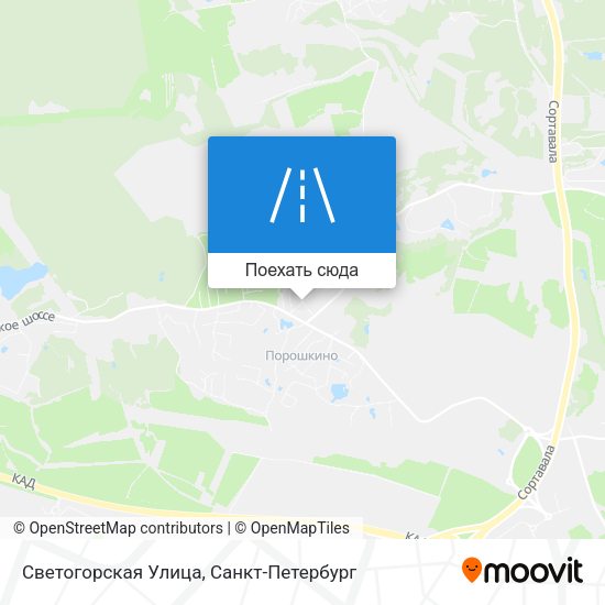 Карта Светогорская Улица