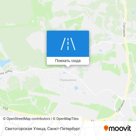 Карта Светогорская Улица