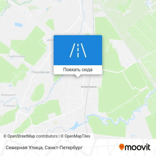 Карта Северная Улица