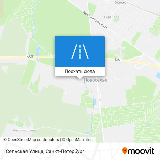 Карта Сельская Улица