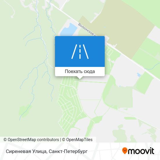 Карта Сиреневая Улица