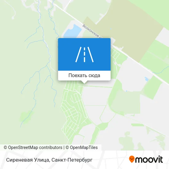 Карта Сиреневая Улица