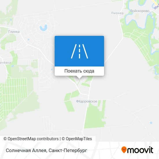 Карта Солнечная Аллея