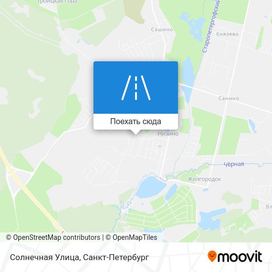Карта Солнечная Улица