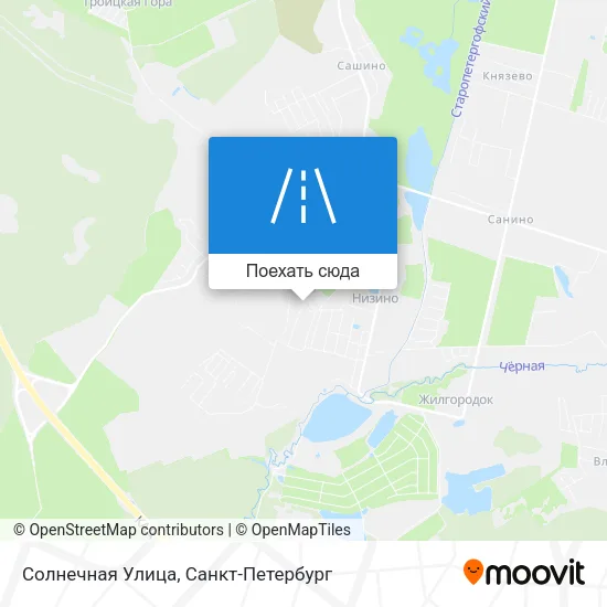 Карта Солнечная Улица