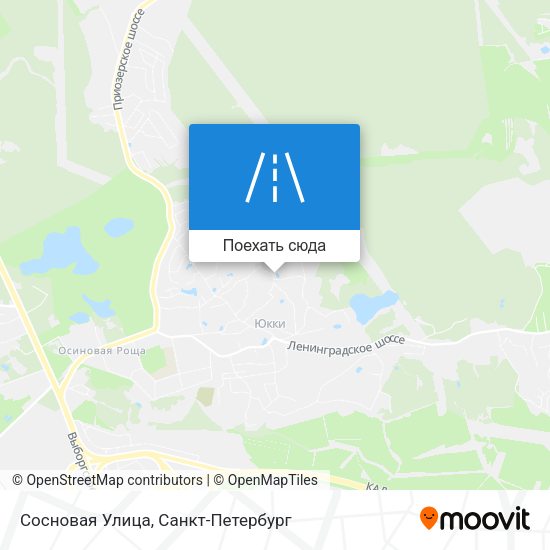 Карта Сосновая Улица