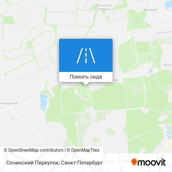 Карта Сочинский Переулок