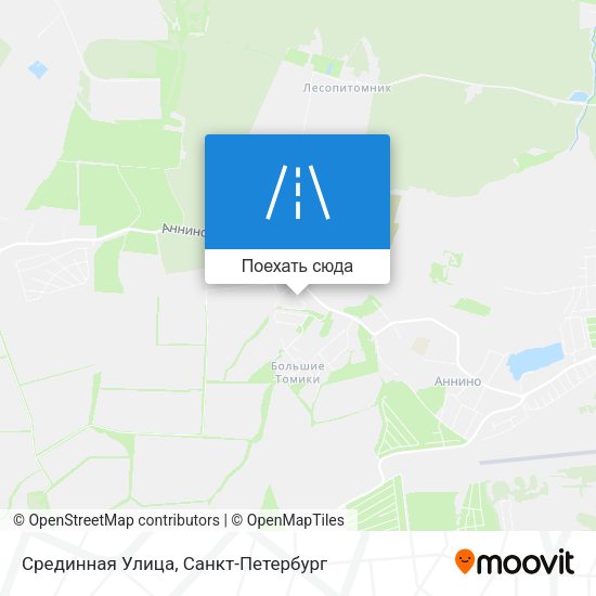 Карта Срединная Улица