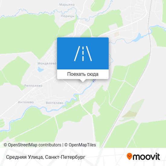 Карта Средняя Улица
