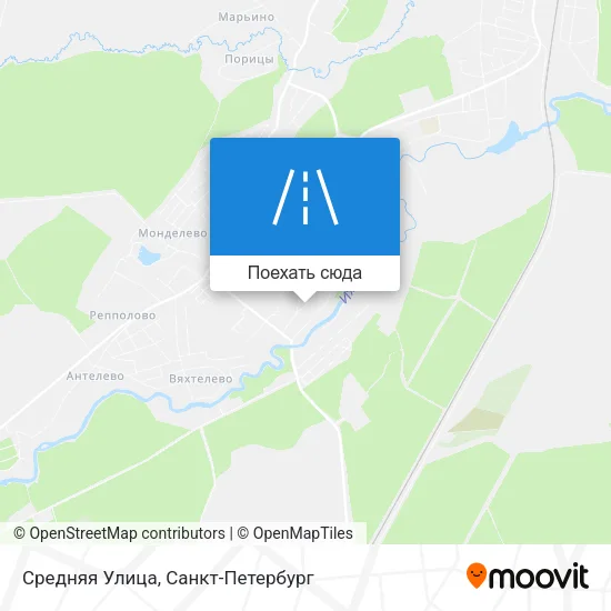 Карта Средняя Улица