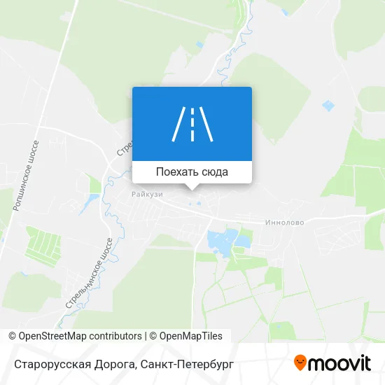 Карта Старорусская Дорога