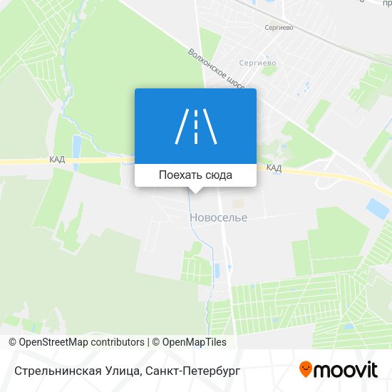 Карта Стрельнинская Улица
