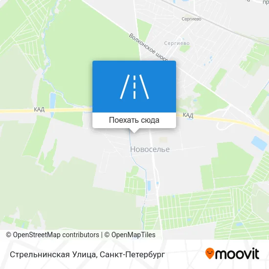 Карта Стрельнинская Улица