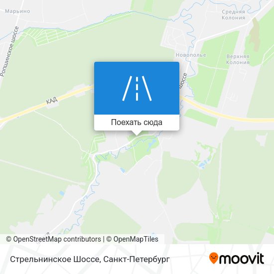 Карта Стрельнинское Шоссе