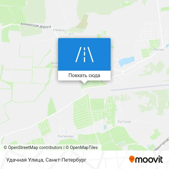 Карта Удачная Улица