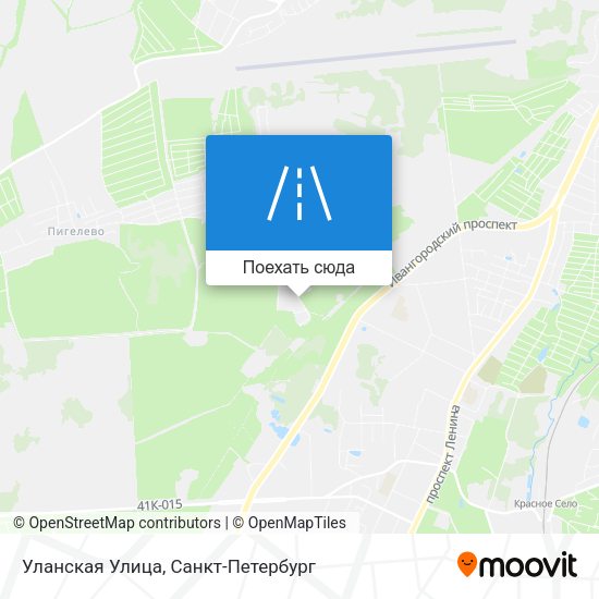 Карта Уланская Улица