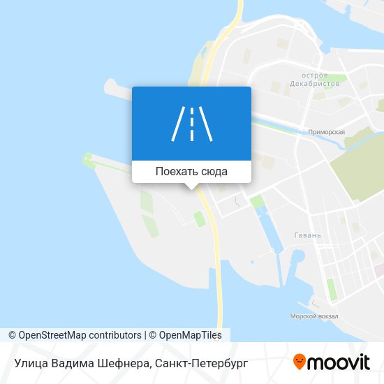 Карта Улица Вадима Шефнера
