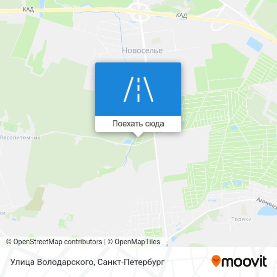 Карта Улица Володарского