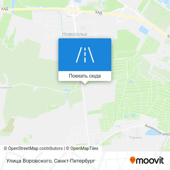 Карта Улица Воровского