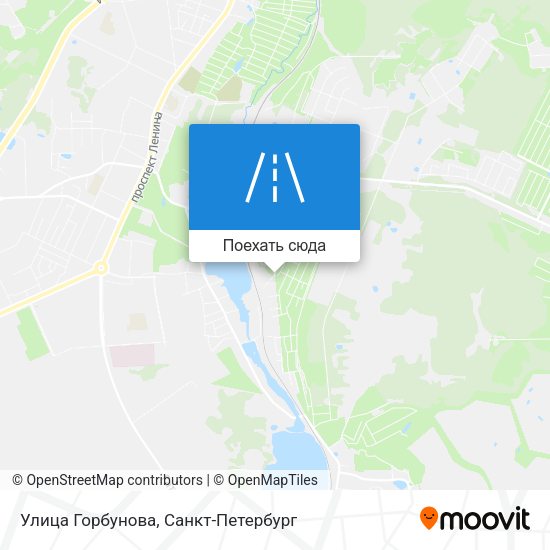 Карта Улица Горбунова