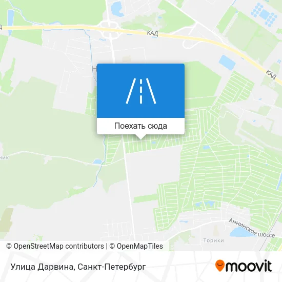 Карта Улица Дарвина