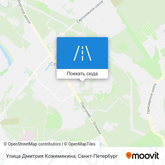 Карта Улица Дмитрия Кожемякина