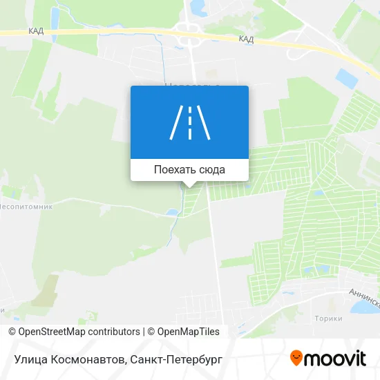 Карта Улица Космонавтов