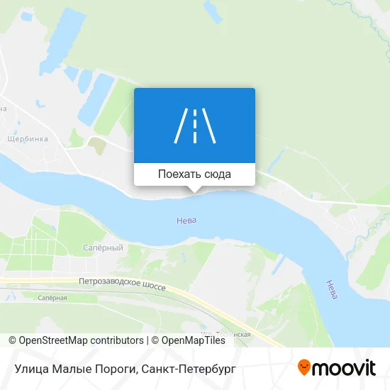 Карта Улица Малые Пороги