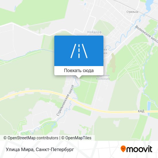 Карта Улица Мира