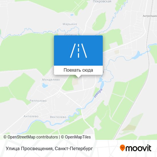 Карта Улица Просвещения
