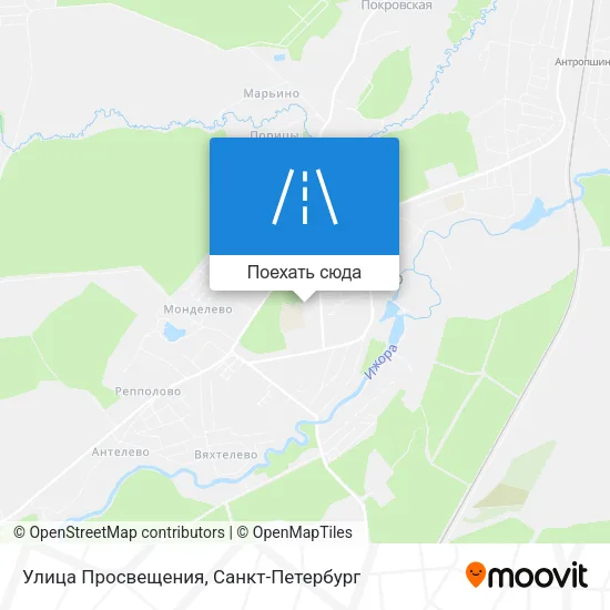 Карта Улица Просвещения