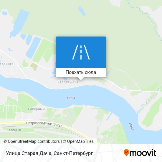 Карта Улица Старая Дача