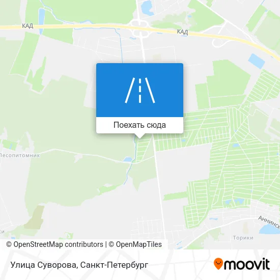 Карта Улица Суворова