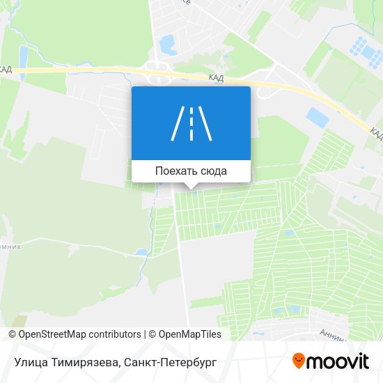 Карта Улица Тимирязева