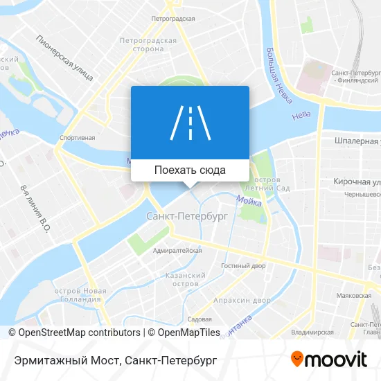 Карта Эрмитажный Мост